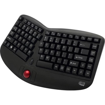 Adesso Tru-Form Media 3150 - 2.4 GHz Wireless Ergo Trackball Keyboard - Image 1 of 4