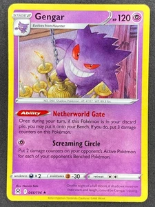 Pokémon Gengar Non Holo 066/196 LOR Lost Origin LP/NM - Picture 1 of 2