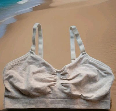 KINDRED BRAVELY Nursing Bra Ribbed Oatmeal Heathered Medium - Image 1 of 4