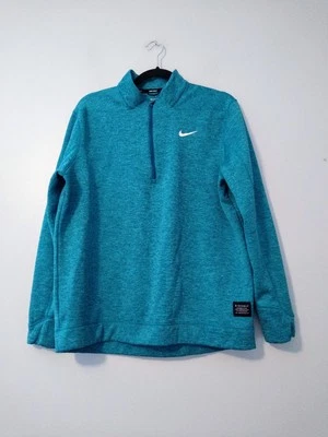 Nike Golf Fleece Athletic Sweatshirt  Quarter Zip Men's Large Teal EUC - Image 1 of 4