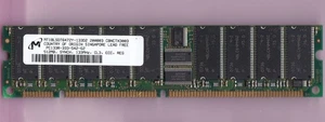 512MB Micron PC-133R MT18LSDT6472Y-133D2 SDR ECC REG Ram PC133R 3.3V STICK RDIMM - Picture 1 of 2