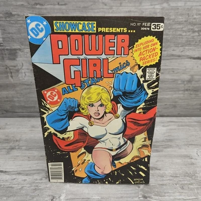 Showcase Presents: Power Girl #97 (DC Comics) 1977 Newsstand 1st Solo Power Girl - Image 1 of 4