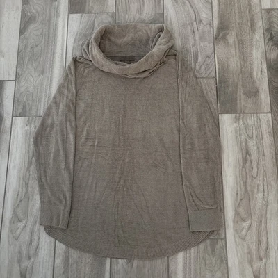 Barefoot Dreams CozyChic Ultra Lite Coastal Cowl Neck Tunic Sz L Cozy Sweater - Image 1 of 4