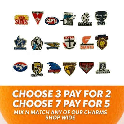AFL Shoe Charms for Crocs - AFL Footy Charms Football Sport Aussie Rules Footy - image 1 of 4