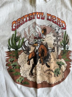 Grateful Dead 1991 GDM Summer Tour DENVER Broncos Single Stitch Vintage Shirt - Image 1 of 4