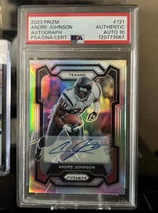 2023 Panini Silver Prizm Andre Johnson PSA 10 Auto Houston Texans - Picture 1 of 2