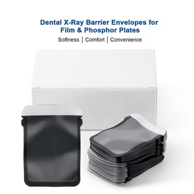 Sobres de barrera de película de rayos X dental fundas de placa de fósforo bolsa protectora tamaño 2 Foto 1 de 4