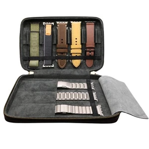Leather Band Storage Organizer Case Compatible with Apple Watch Bands - Fits ... - Picture 1 of 8