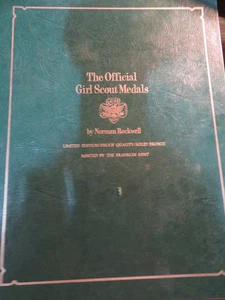 THE OFFICIAL GIRL SCOUT ROCKWELL MEDAL SET - Proof Solid Bronze Circa 1977 - Bild 1 von 21