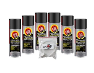 Black (6 Aerosol Cans) with DU-Most 2' Extension Hose & Nozzle, Long Lasting ... - Picture 1 of 7