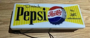 Enjoy Pepsi The Light Erfrischung Thekenplatte Leuchtschild - Bild 1 von 15