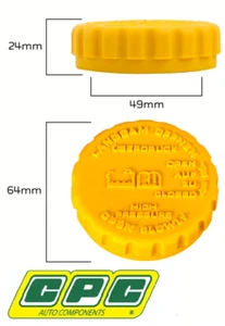 CPC RADIATOR CAP FOR HOLDEN COMMODORE VN BUICK LN3 3.8L V6 - Bild 1 von 1