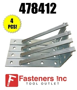 (QTY 4) Unistrut / B-Line Shelf Bracket / Brace 12-1/2" #478412 P1773 EG Channel - Picture 1 of 5