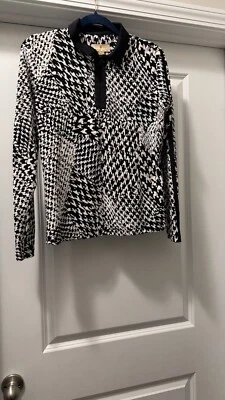 Polo deportivo Haley Tempo manga larga estampado UPF 50+ M nailon/spandex 1/4 cremallera Foto 1 de 4