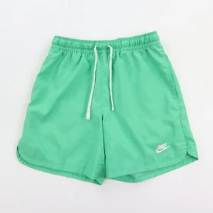 Pantaloncini sportivi Nike 5,5" uomo piccoli 28-32"W verdi foderati in rete tasche con coulisse - Foto 1 di 12