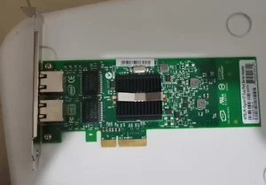 Intel Gigabit Et Dual Port RJ-45 1GbE Server Adapter E1G42ETBLK w Full Profile - Picture 1 of 3