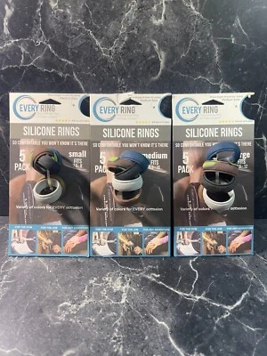 Every Ring Silicone Rings Assorted (S, M, L) 3 pack NEW - Image 1 of 2