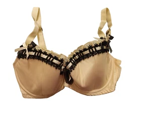 Sujetador de balcón Curvy Kate UK 30E mezcla champán con aros acolchado satinado y encaje - Imagen 1 de 4