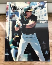 1989 Action Superstars #2 JOSE CANSECO  A'S