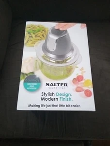 Salter Glass Mini Turbo Food Chopper 1.2 Litre 300w - Picture 1 of 4