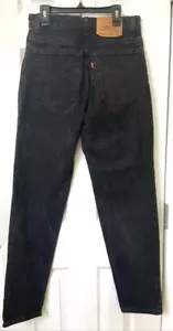 Levi's jeans size 9 black vintage 1996 550 relaxed fit tapered leg marble wash - Picture 1 of 13