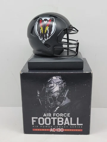 AIR FORCE FALCONS AC-130 GHOSTRIDERS DESIGN REPLICA MINI HELMET NCAA RIDDELL Cover