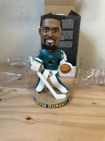 Kevin Durant Bobblehead Golden State Warriors 2017-18 San Jose Sharks NIB NEW Cover
