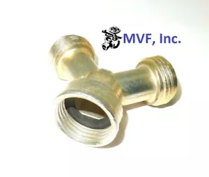 Garden Hose Fitting 3/4" FNPT x WYE (2) 3/4" Male Garden Hose Thread 21A-12 - Picture 1 of 3