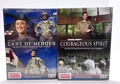 National Guard DVD lot- "In The Care Of Heroes" & "Courageous Spirit"  - Image 1 of 4