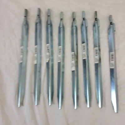 Vintage Texsport Tent Stakes 12" Steel Lot of 8 Camping Free Shipping - Image 1 of 4