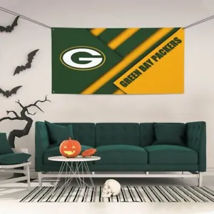 Packers Bay Green Party Banner Memorable Best Flag with 4 Grommets,24*47in - Picture 1 of 16