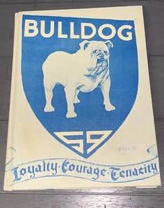 E6 1959 HIGH SCHOOL ANNUAL YEARBOOK BULLDOG ALTUS OKLAHOMA CAMPUS MEMORIES LOYAL - Picture 1 of 23