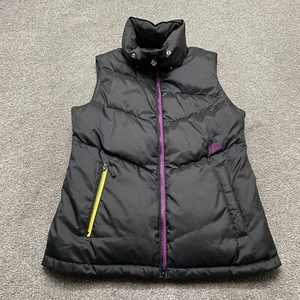 Volcom Vest Adult Medium Black Cubus Down Puffer Full Zip High Neck Mens READ - Picture 1 of 12