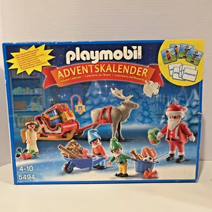 Playmobil 5494 Adventskalender Weihnachtsmann Rentier Engel Weihnachten Diorama 101 Teile - Bild 1 von 9