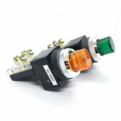 Cabezal 30mm con botón de luz 24V TIBN-30 verde rojo TIBN-25mm interruptor de botón de luz Foto 1 de 4