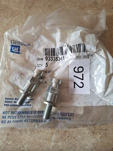 2 NEW GM TAILGATE STRIKER CHROME BOLTS SCREW 1994-2004 CHEVROLET GMC S10 S15  - Picture 1 of 2