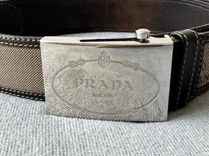 Men PRADA Logo Buckle - Picture 1 of 16