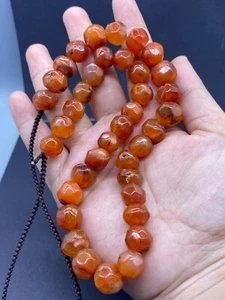 old agate carnelian beads from central Asia Afghanistan circa 3rd century BC - Picture 1 of 7