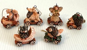NUEVO Sterling, Inc. Pequeños adornos de resina para criaturas del bosque ~ Juego de 6 en caja - Imagen 1 de 5