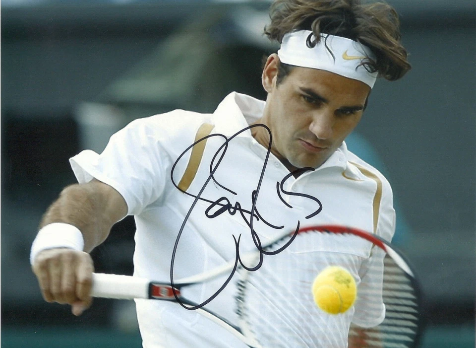 Roger Federer Autogramm Tennis Profi Sportler Autograph - Bild 1 von 1
