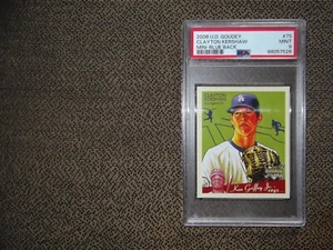 2008 UPPER DECK GOUDEY CLAYTON KERSHAW MINI-BLUE BACK VARIATION RC #75 PSA 9 - Picture 1 of 2