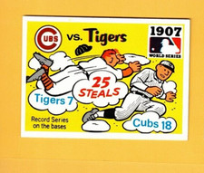 1971 Fleer R.G. LAUGHLIN WORLD SERIES 1907 Cubs v. Tigers #5 BLACK BACK EXMT
