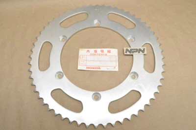 Piñón de transmisión trasera de aluminio 56T 41204-KA4-701 NUEVO HONDA 1982-83 CR250 R CR480 R Foto 1 de 3