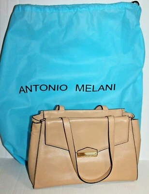 Antonio Melani Bolso de Mano Cartera Cuero Beige NUEVO Foto 1 de 4