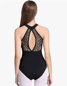 NEW Bodysuit Keyhole Gymnastic Ballet Dance Leotard Dancewear L - Picture 1 of 6