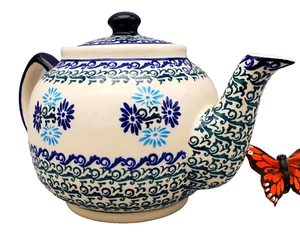 Boleslawiec Pottery Teapot - Picture 1 of 11