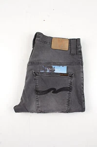 37319 Nudie Jeans Delgados Finn Superusados Grises Hombres Pantalones Cortos Talla 31 - Imagen 1 de 7