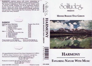 Solitudes Harmony cassette Dan Gibson Hennie Bekker New Age environmental good - Picture 1 of 1