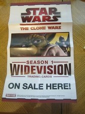 Promo Sell Sheet - Star Wars The Clone Wars - Topps Widevision - 2009       ZPB3