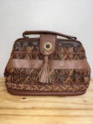 Bolso de mano Dolce Vita By Jackson de cuero sintético para mujer marrón cartera de reptiles Foto 1 de 4